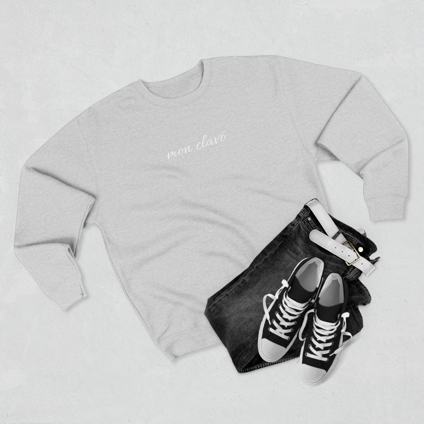 Mon Clavó sweatshirt, grey basic.