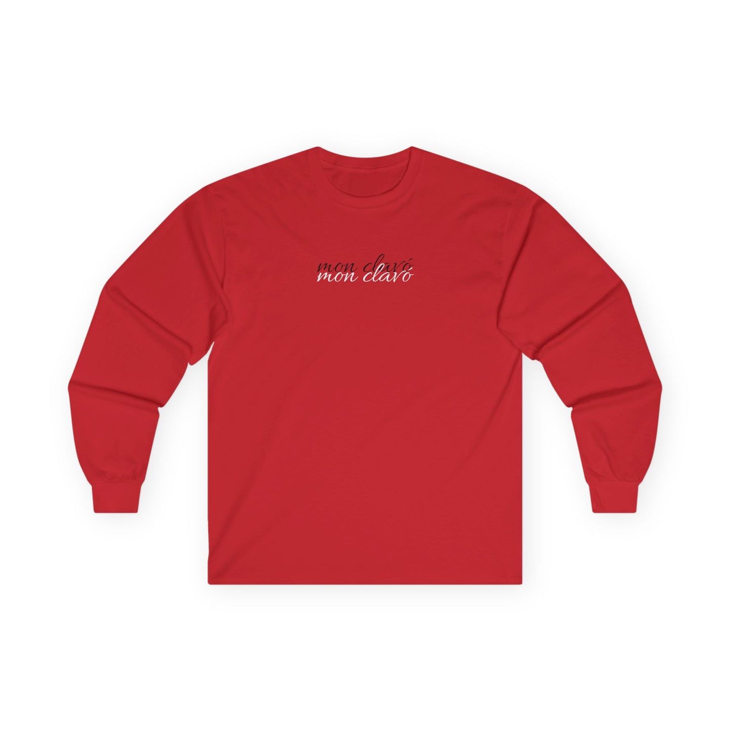 Mon Clavó long sleeve, red ,black and white.
