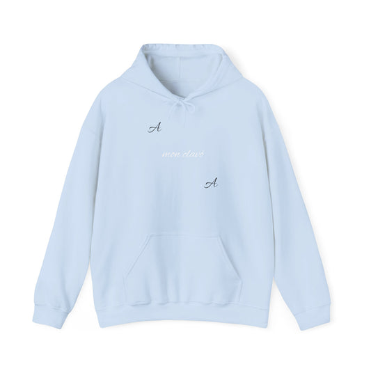 hoodie As, blue Perl.