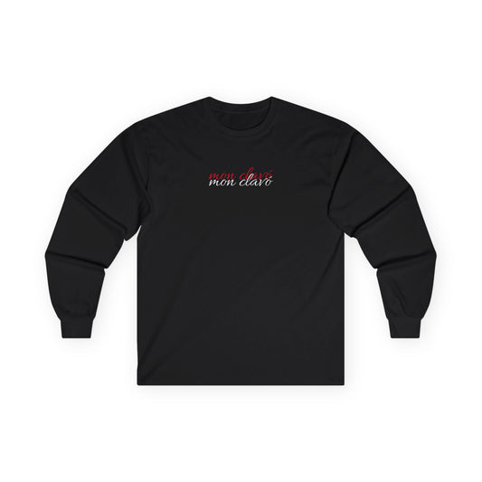 Mon Clavó long sleeve, red ,black and white.